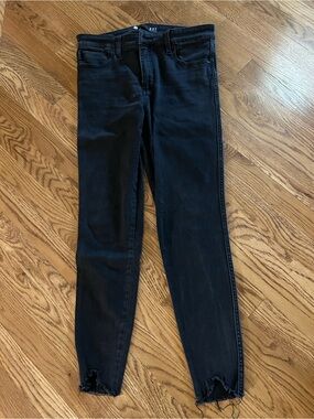 Kut from the Kloth Black Raw-Hem Skinny Jeans